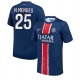 Paris Saint-Germain Nuno Mendes #25 Replike Domaci Dres 2024-25 Kratak Rukav